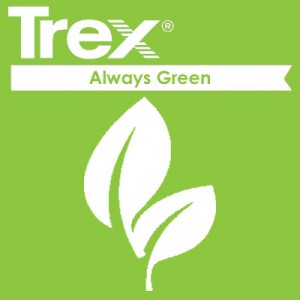 trex composite fence is green