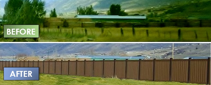Low Maintenance Fence Before & After
