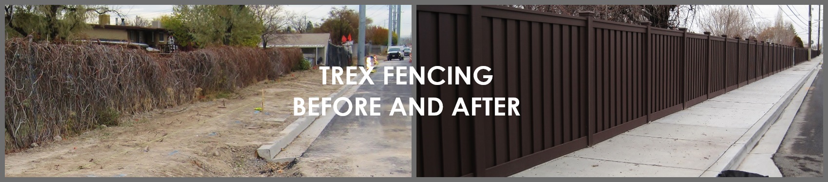 Trex Composite Fencing - Before & After Gallery