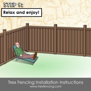 Trex fencing installation step 24a