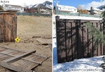 Trex Fencing Project, Before and After