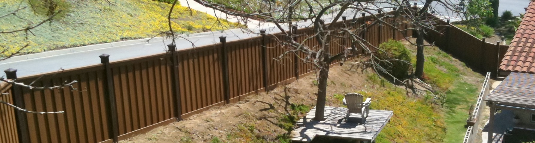 Trex Fencing constructed in Chino Hills California