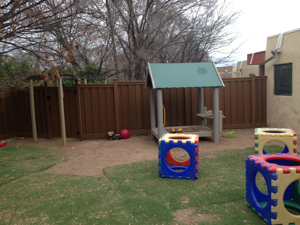 Privacy fencing for pre-school, Santa Fe New Mexico