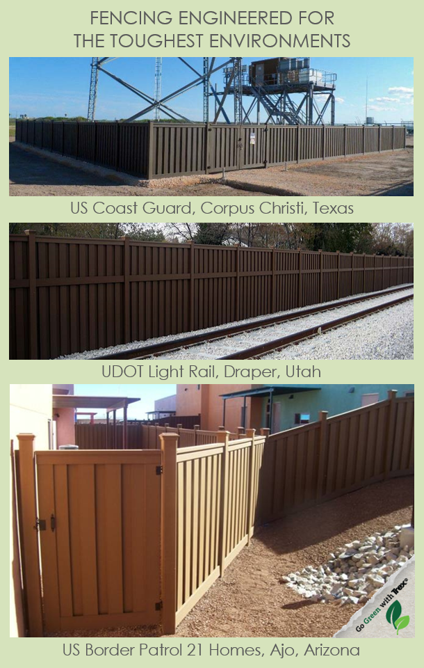 Trex Fencing for Commercial and Government Applications