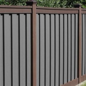 Trex Woodland Brown and Grey Fence