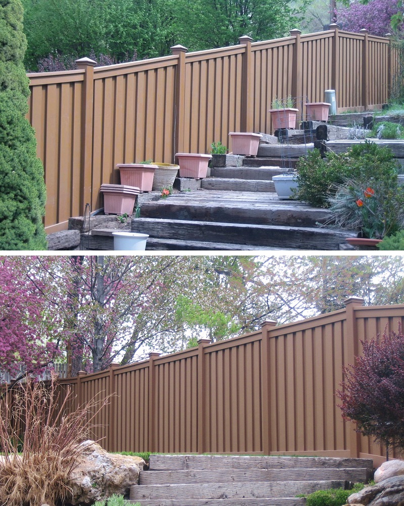 Trex fencing has the same appearance on both sides