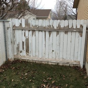 Wood fencing needs regular maintenance