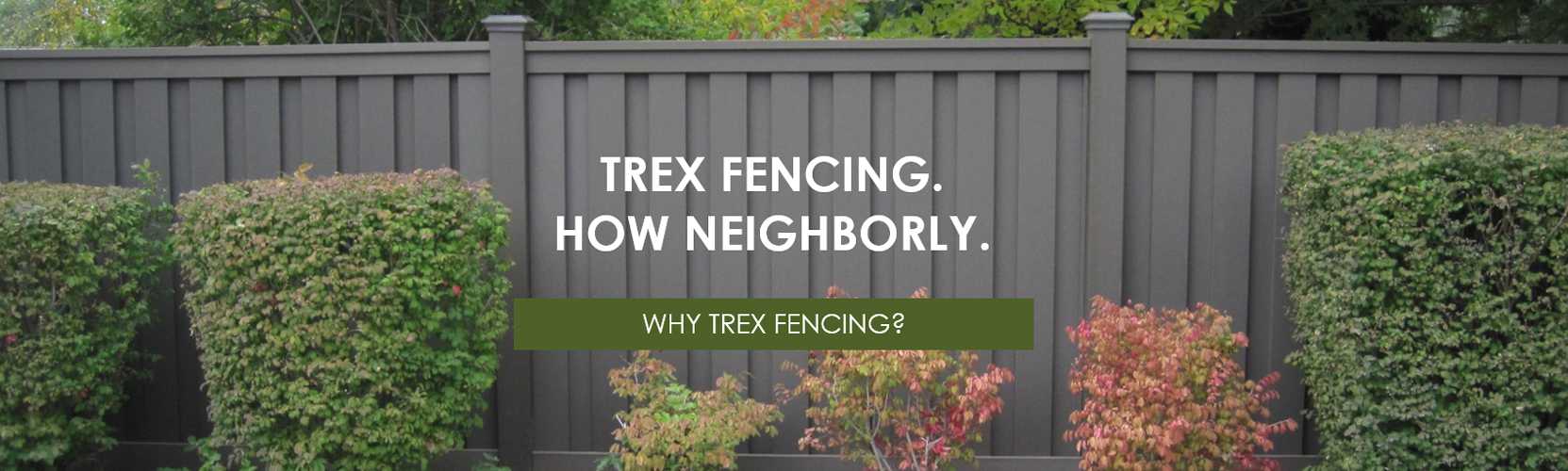 Trex Fencing, the Composite Alternative to Wood and Vinyl