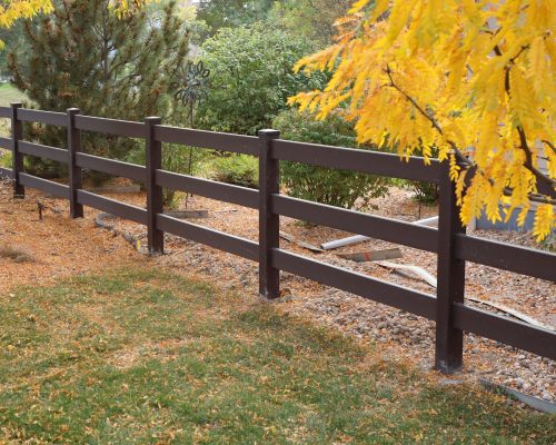 Trex Shenandoah Rail Fence 3-Rail 004 in fall